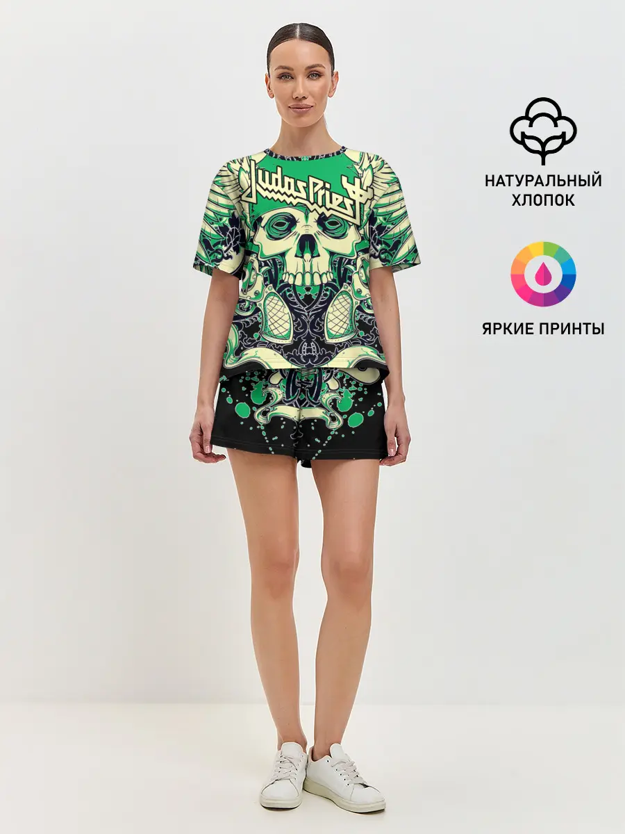 Женская пижама с шортами / JUDAS PRIEST | ДЖУДАС ПРИСТ
