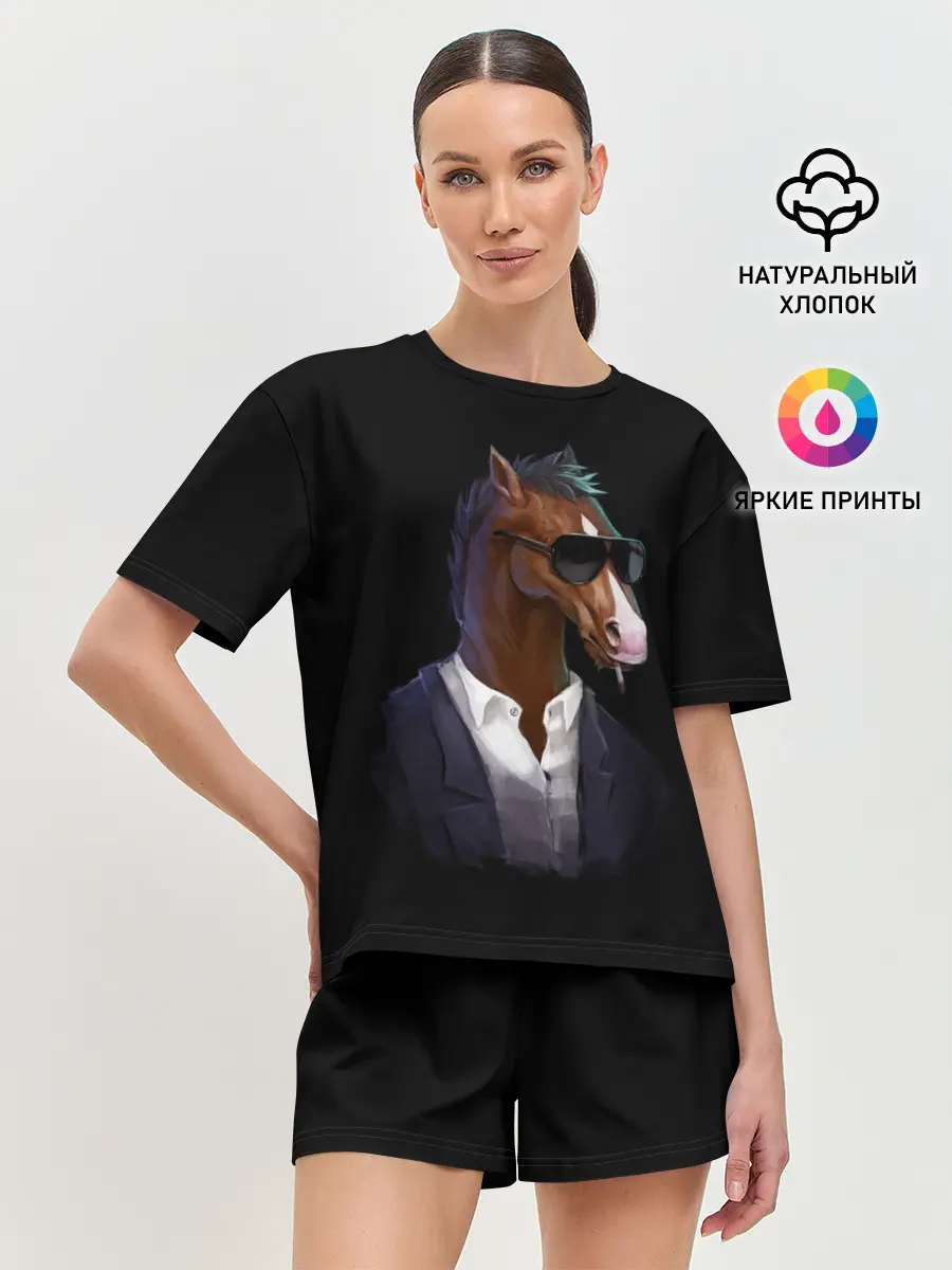 Женская пижама с шортами / БоДжек Арт 2