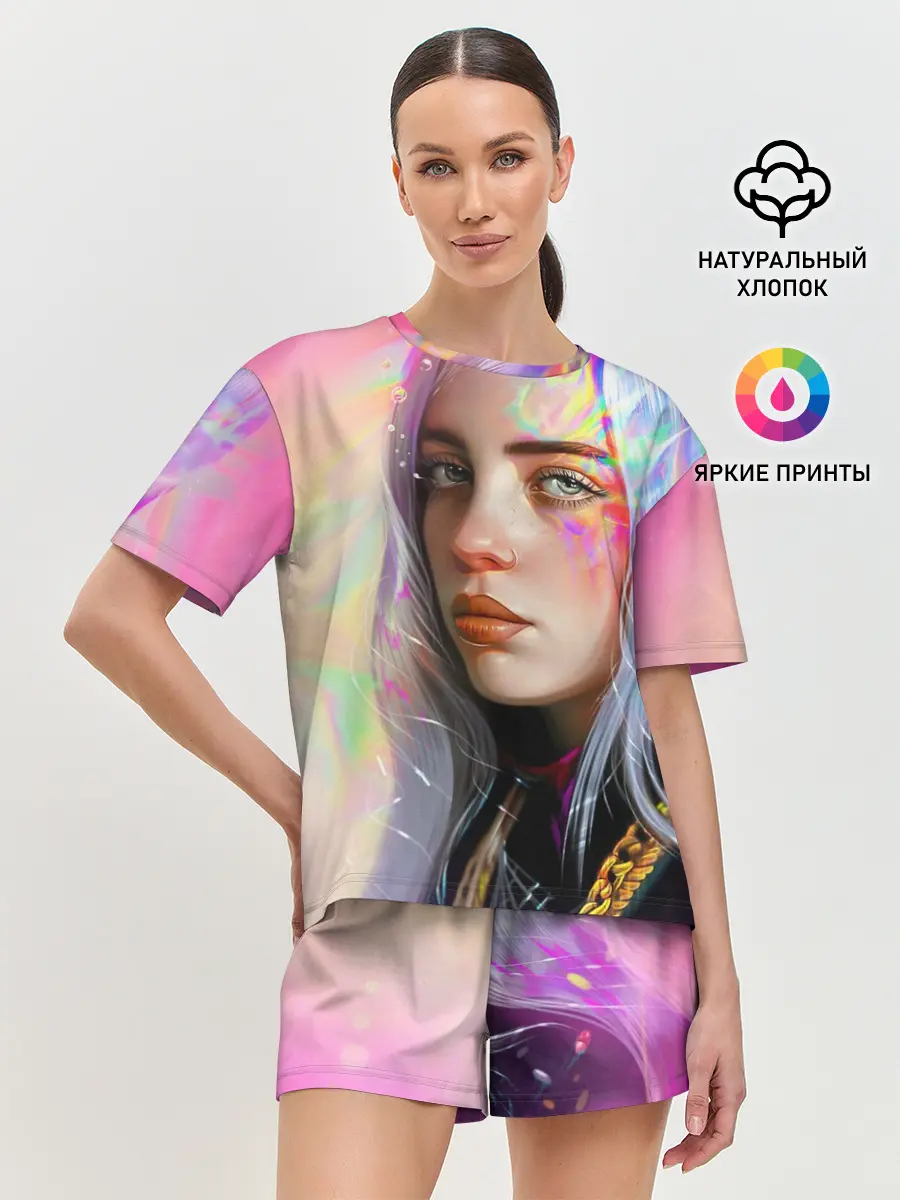 Женская пижама с шортами / Billie Pinky Wave