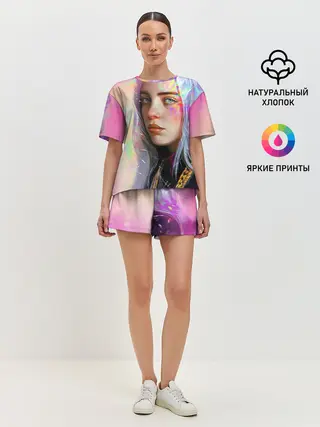 Женская пижама с шортами / Billie Pinky Wave