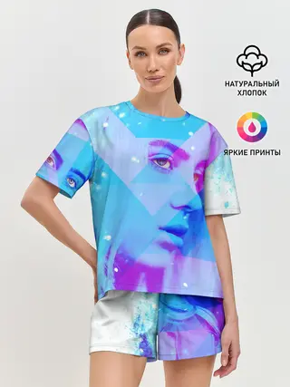 Женская пижама с шортами / Billie Blue Star