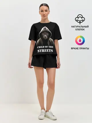 Женская пижама с шортами / Дитя улиц