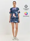 Женская пижама с шортами / ЕДИНОРОЖКИ