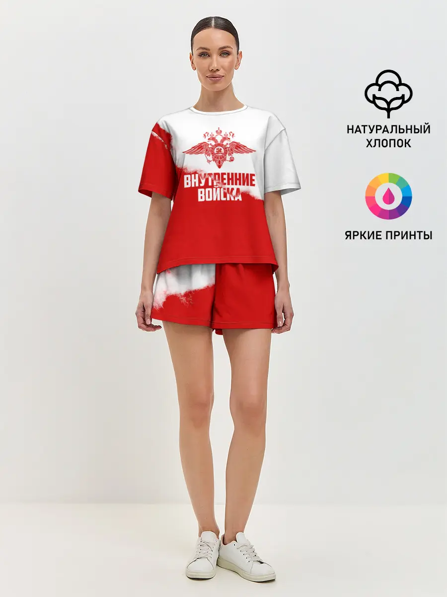 Женская пижама с шортами / Внутренние Войска