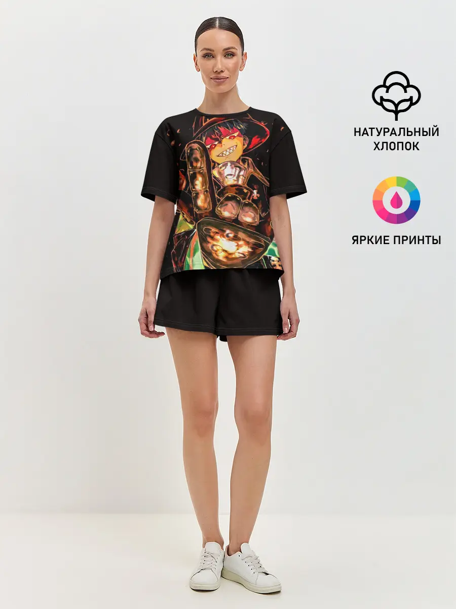 Женская пижама с шортами / Пламенная бригада пожарных