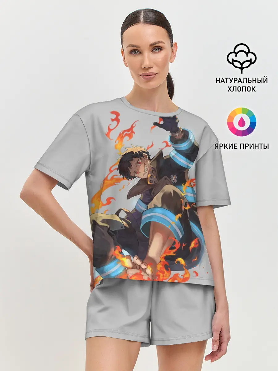 Женская пижама с шортами / FireForce