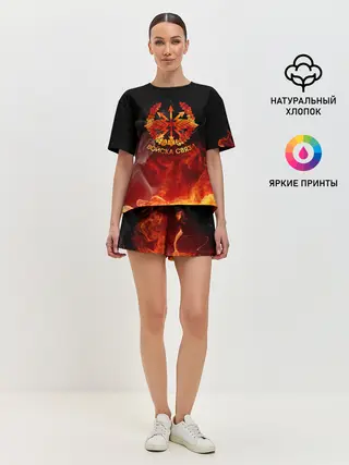 Женская пижама с шортами / Войска связи