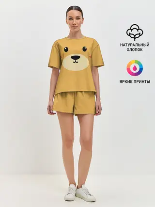 Женская пижама с шортами / Мишка