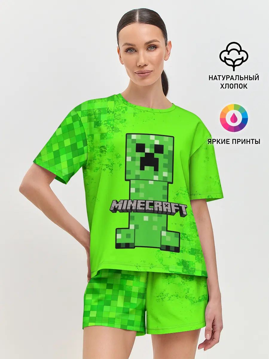 Женская пижама с шортами / MINECRAFT