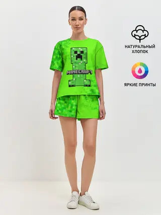 Женская пижама с шортами / MINECRAFT