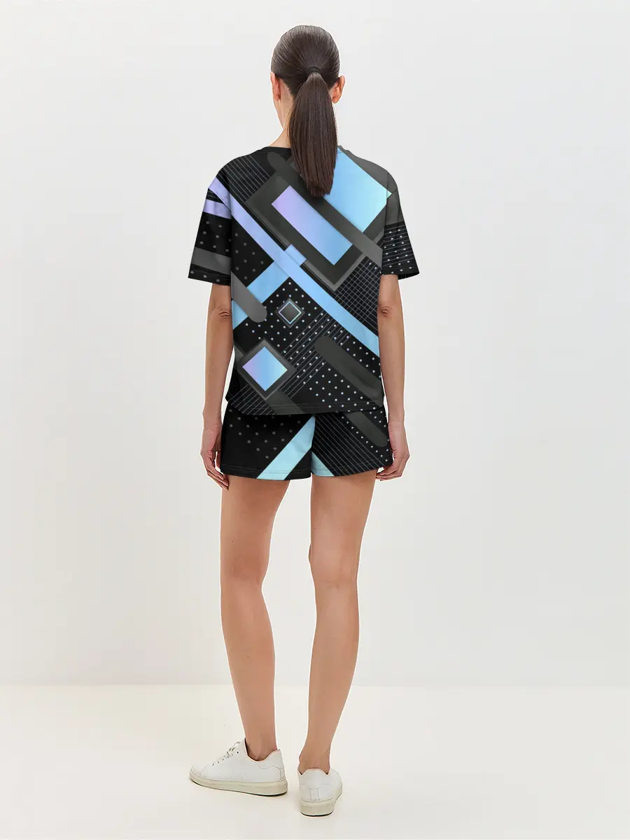 Женская пижама с шортами / Modern Geometry