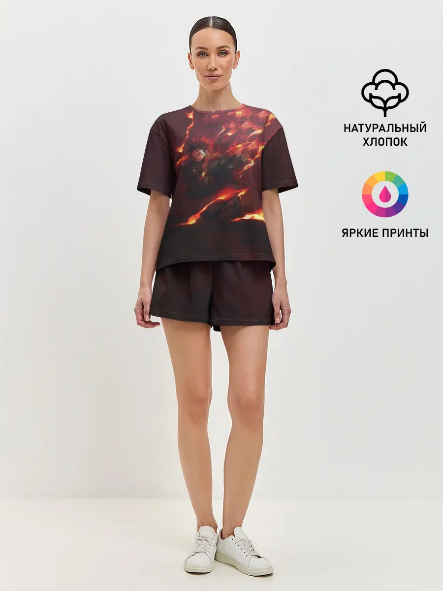 Женская пижама с шортами / Танджиро Камадо