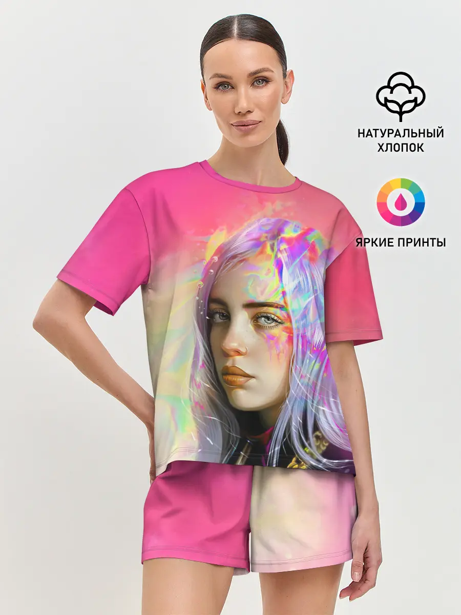 Женская пижама с шортами / РАДУЖНЫЙ ОГОНЬ