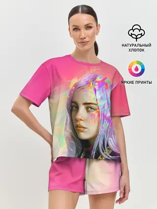 Женская пижама с шортами / РАДУЖНЫЙ ОГОНЬ