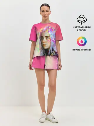 Женская пижама с шортами / РАДУЖНЫЙ ОГОНЬ