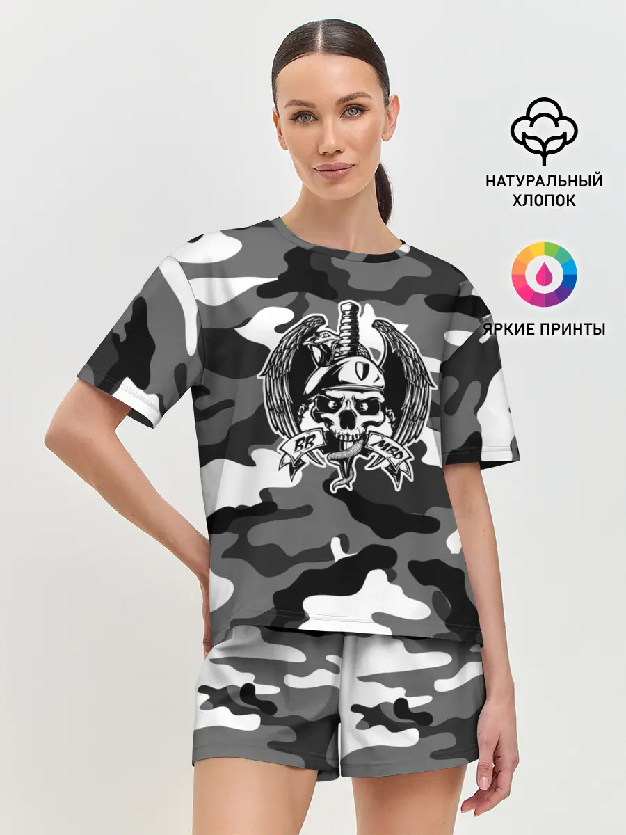 Женская пижама с шортами / ВВ МВД