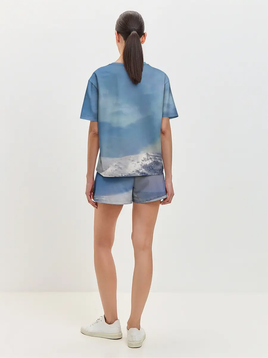 Женская пижама с шортами / Грозовой Котик