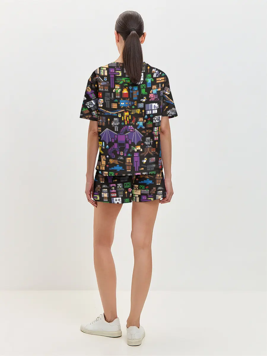 Женская пижама с шортами / MINECRAFT | МАЙНКРАФТ