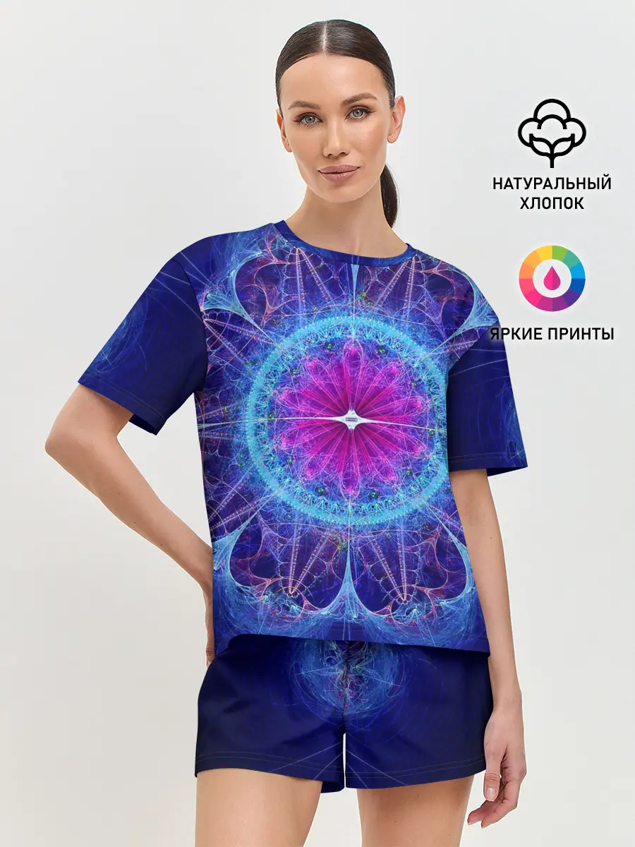 Женская пижама с шортами / Mandala 2