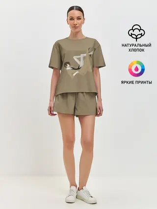 Женская пижама с шортами / Осаму на спине