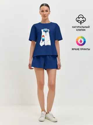 Женская пижама с шортами / Мишка