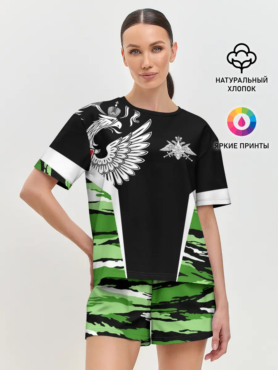 Женская пижама с шортами / Пограничные Войска