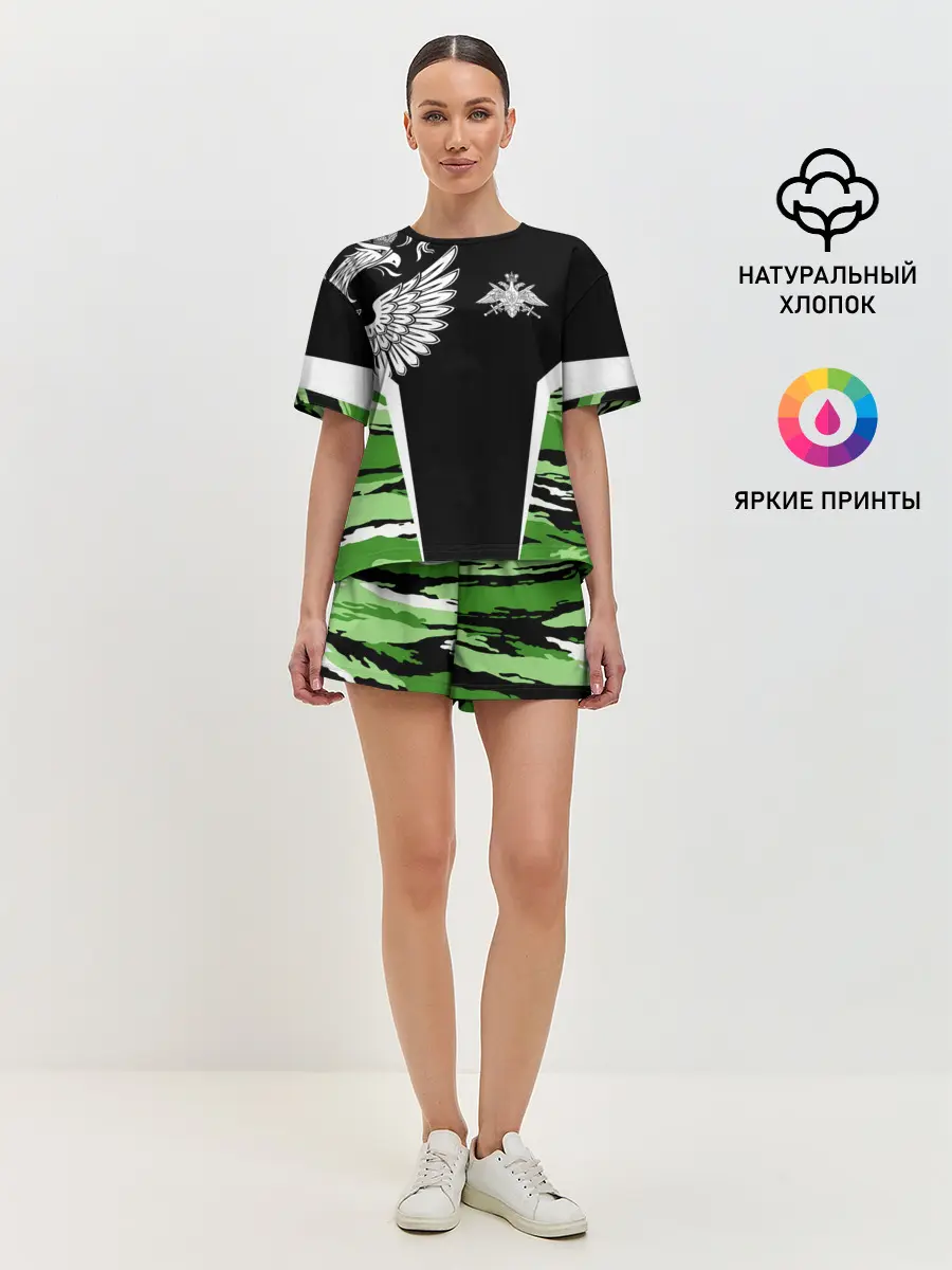 Женская пижама с шортами / Пограничные Войска