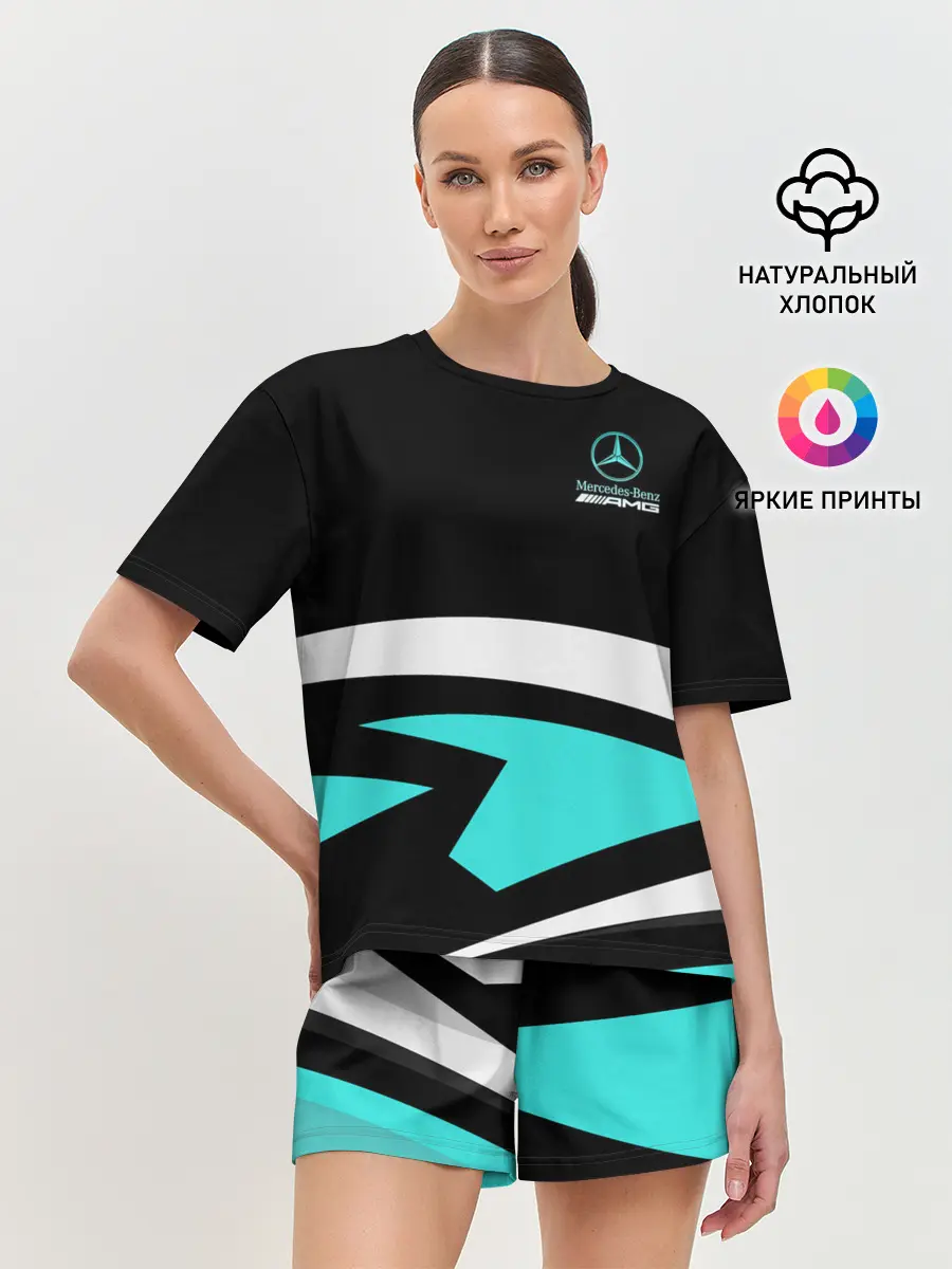 Женская пижама с шортами / Mercedes-AMG