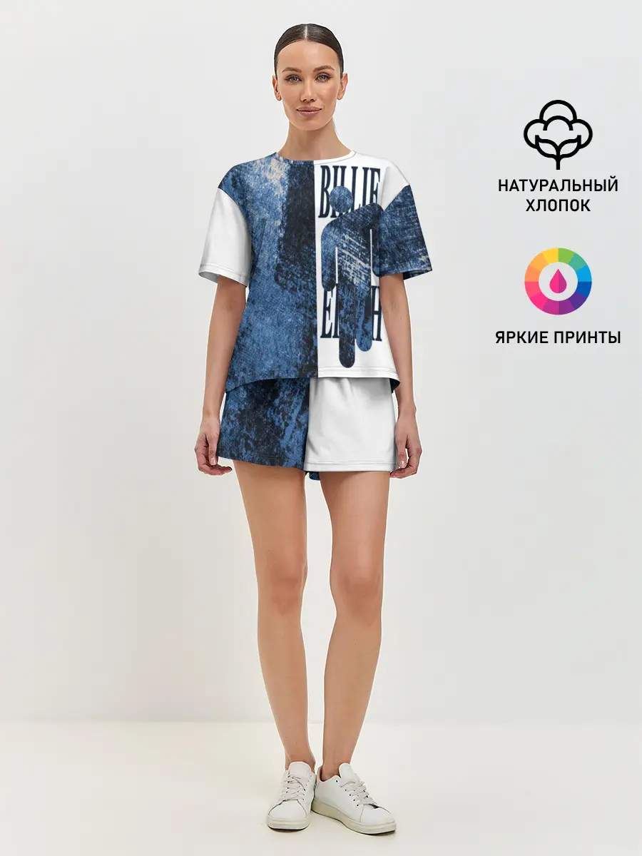 Женская пижама с шортами / billie eilish