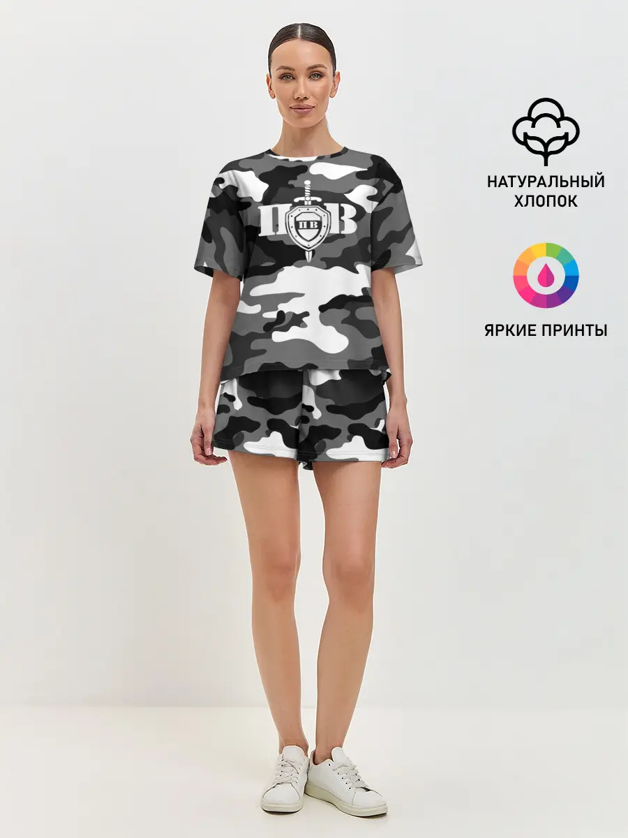 Женская пижама с шортами / Пограничные Войска