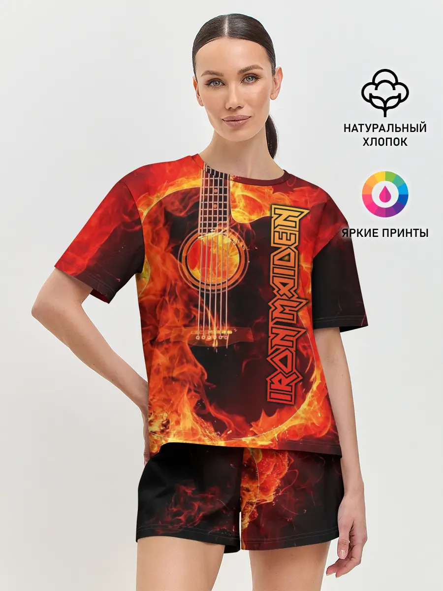 Женская пижама с шортами / Iron Maiden