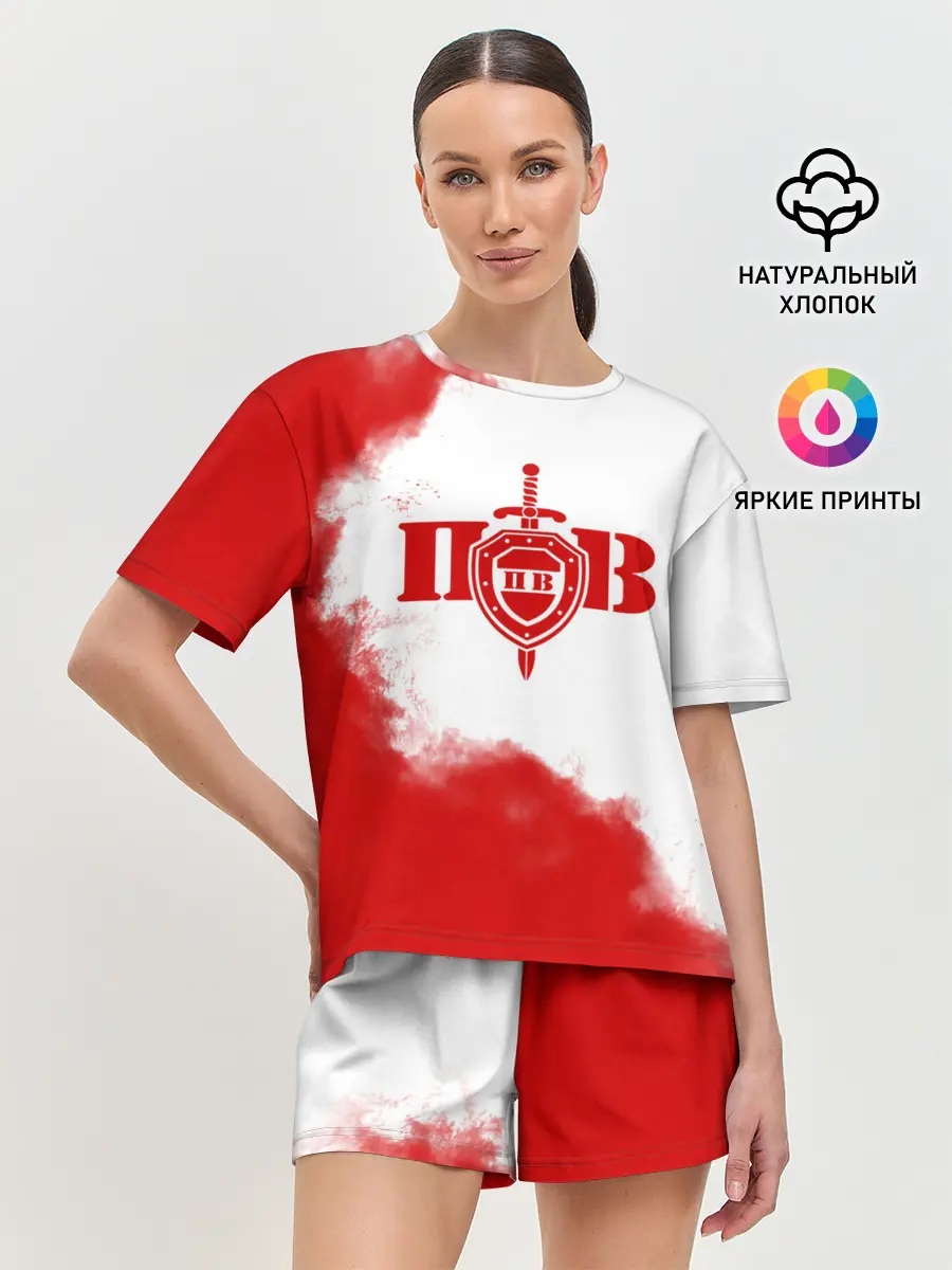 Женская пижама с шортами / Пограничные Войска