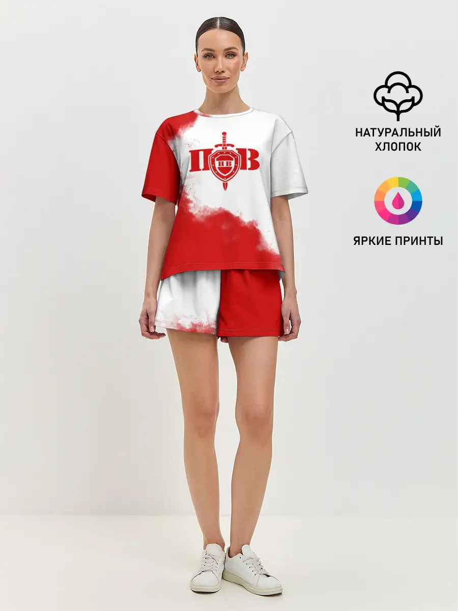 Женская пижама с шортами / Пограничные Войска