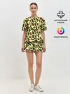 Женская пижама с шортами / Авокадо