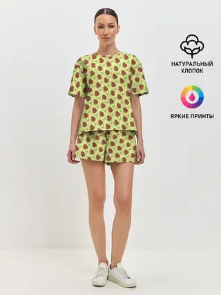 Женская пижама с шортами / ЗДОРОВОЕ ПИТАНИЕ