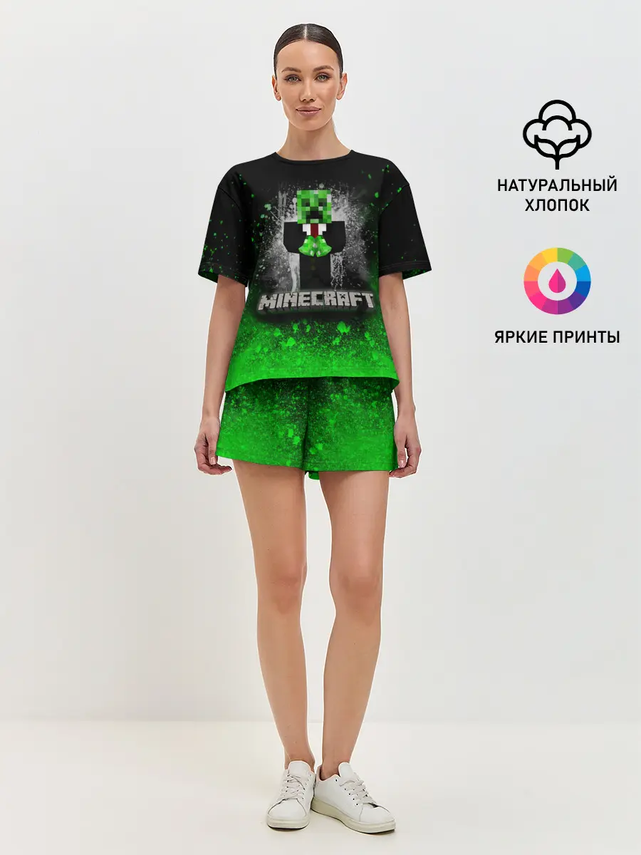 Женская пижама с шортами / MINECRAFT