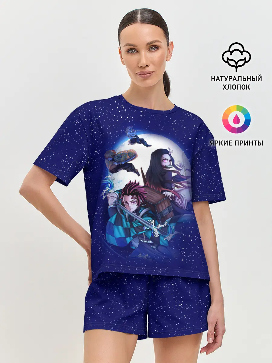 Женская пижама с шортами / магическая битва