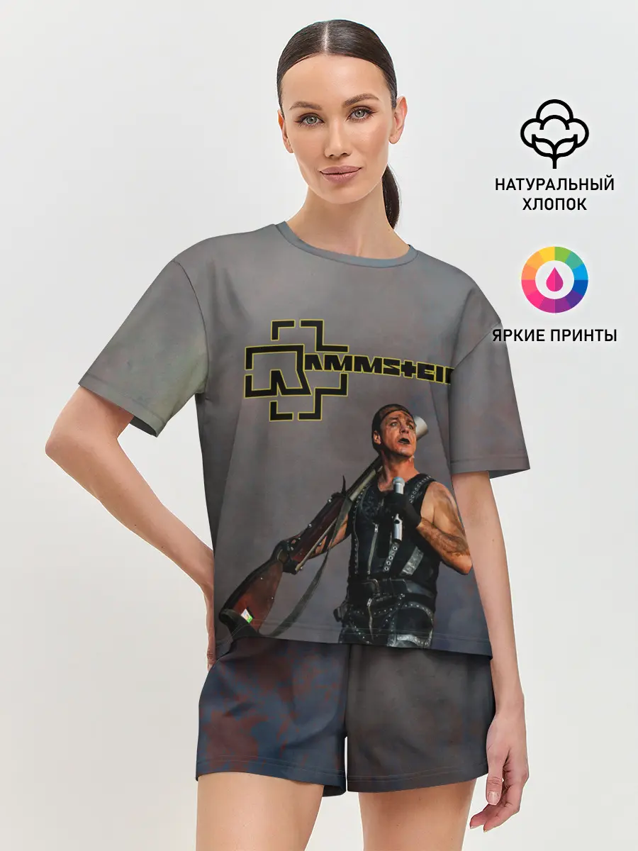 Женская пижама с шортами / RAMMSTEIN