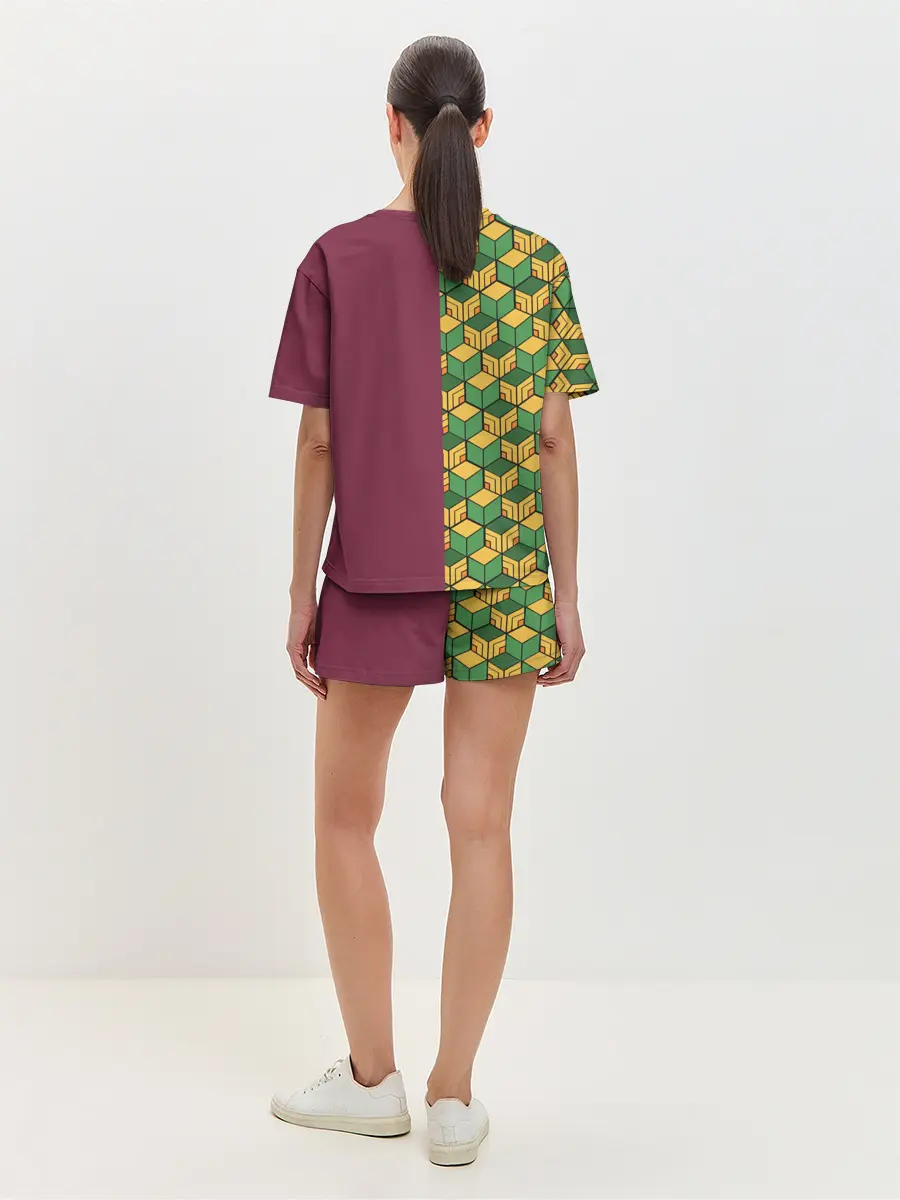 Женская пижама с шортами / ГИЮ ТОМИОКА / KIMETSU NO YAIBA