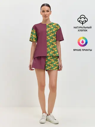 Женская пижама с шортами / ГИЮ ТОМИОКА / KIMETSU NO YAIBA