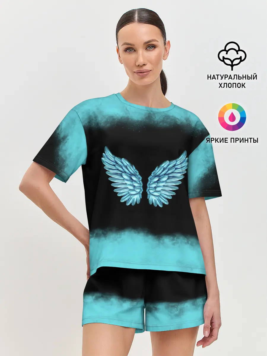 Женская пижама с шортами / Крылья Ангела