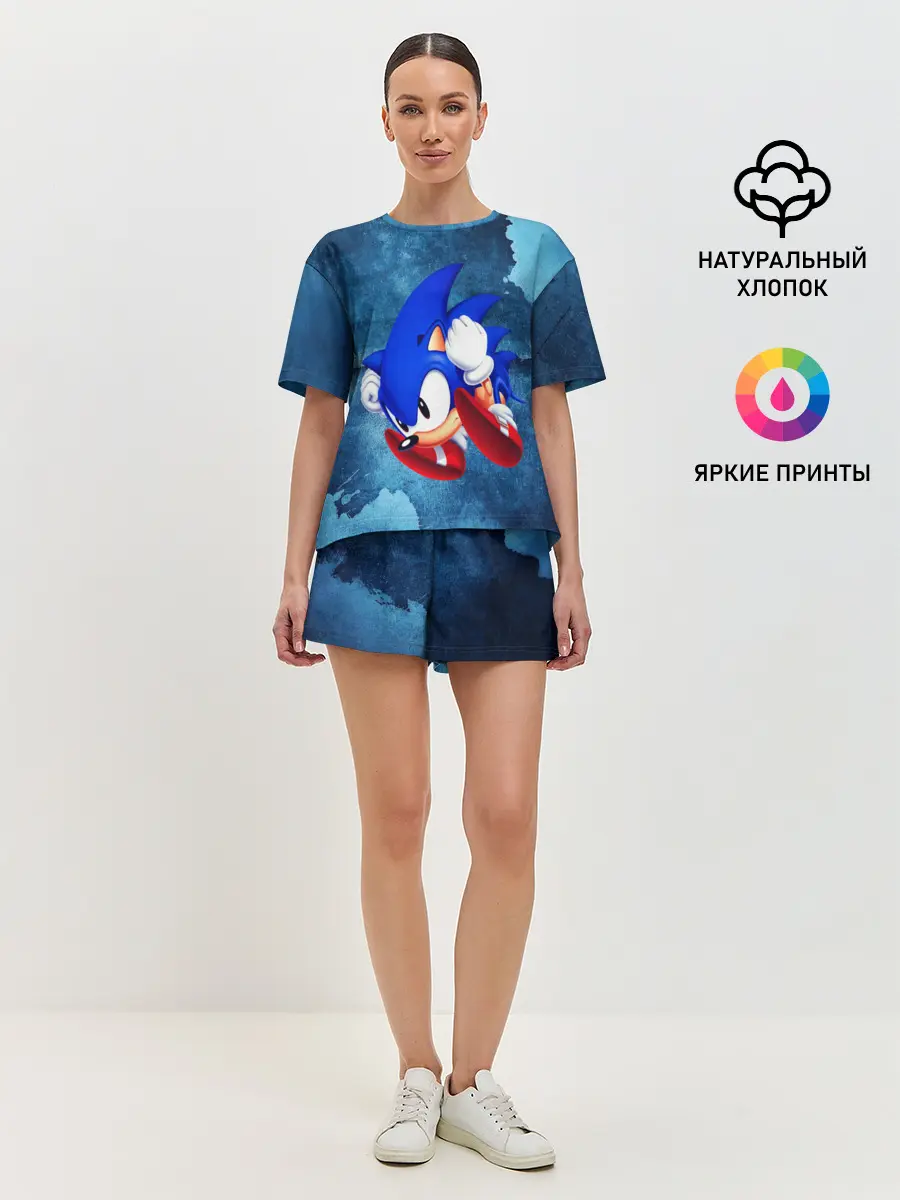 Женская пижама с шортами / sonic