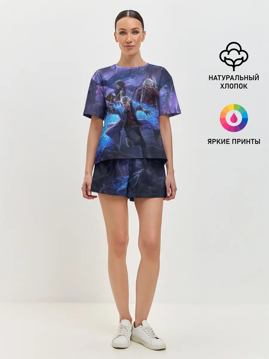 Женская пижама с шортами / DEVIL MAY CRY | ДЕВИЛ МАЙ КРАЙ