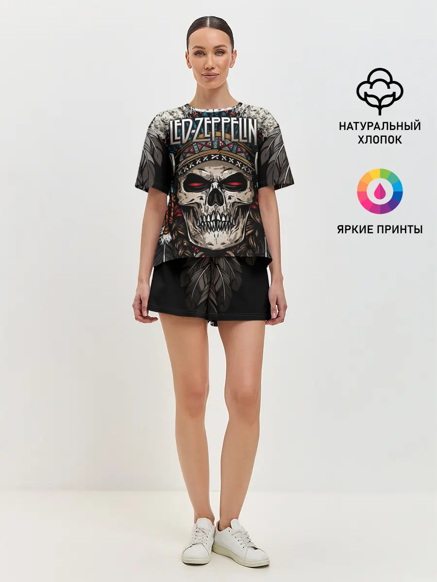 Женская пижама с шортами / Led Zeppelin