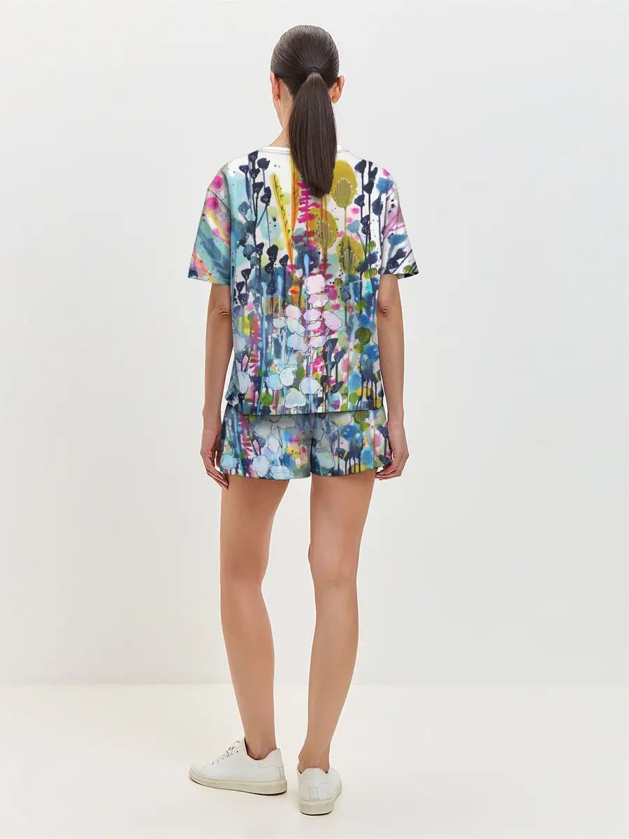 Женская пижама с шортами / Watercolor Flowers