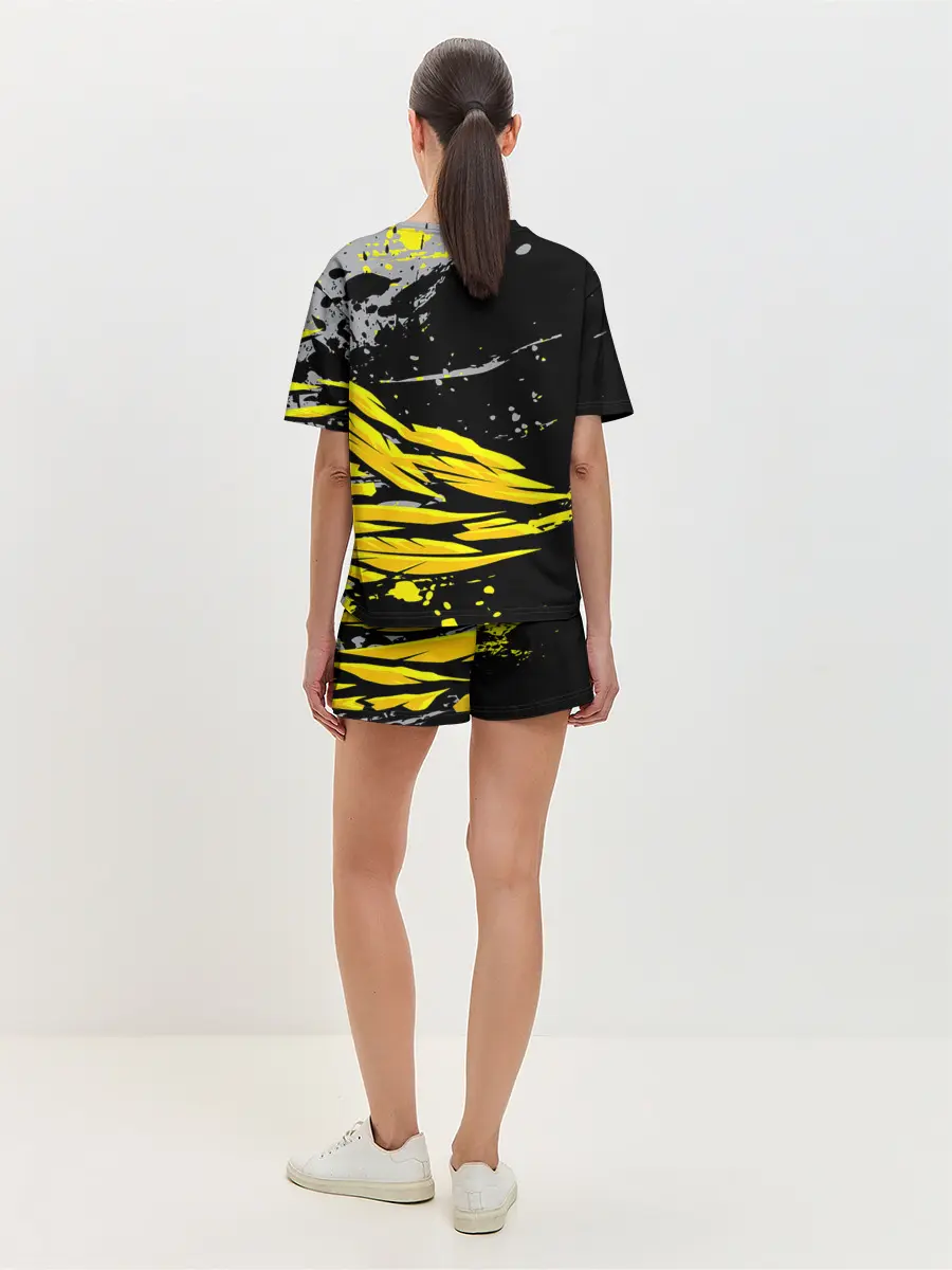 Женская пижама с шортами / Форма для фитнеса