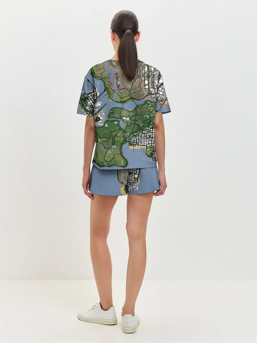 Женская пижама с шортами / San andreas