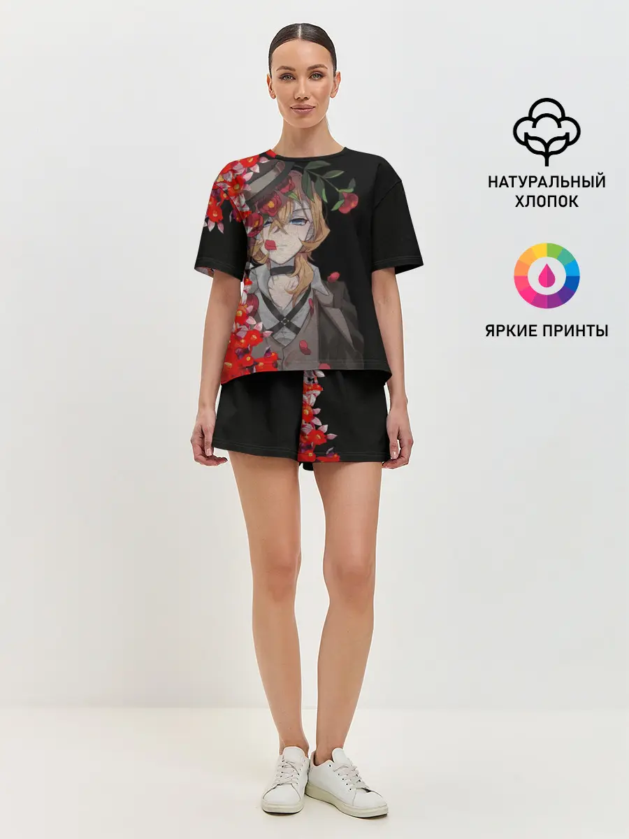 Женская пижама с шортами / Чуя Накахара. ВЕЛИКИЙ ИЗ БРОДЯЧИХ ПСОВ