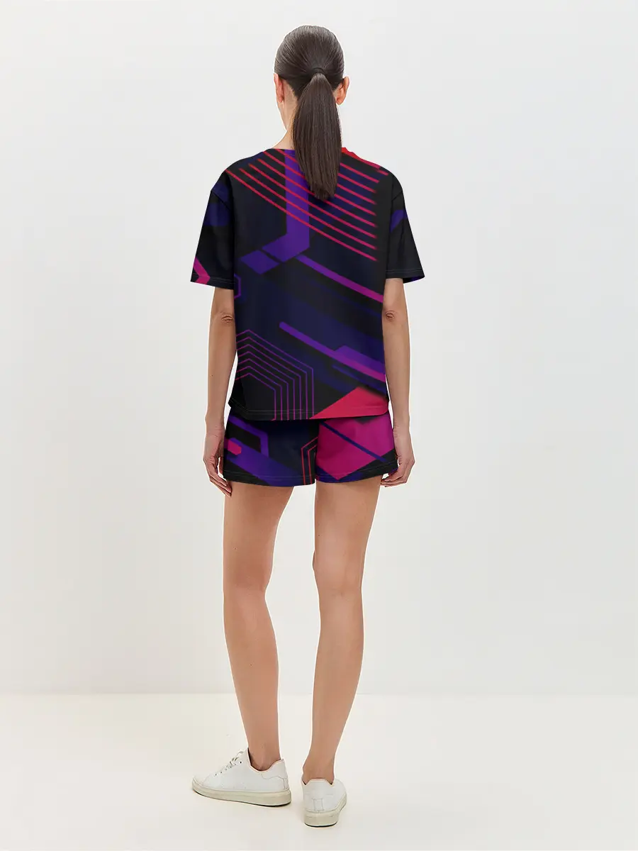 Женская пижама с шортами / Modern Geometry