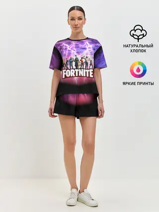 Женская пижама с шортами / Fortnite
